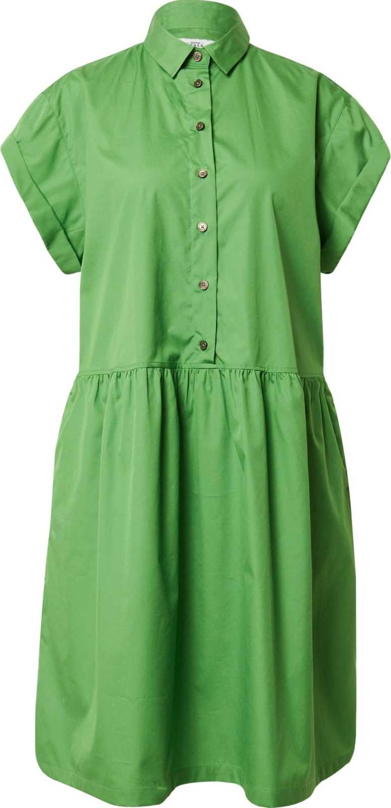 0039 Italy Košilové šaty 'Leonie' zelená