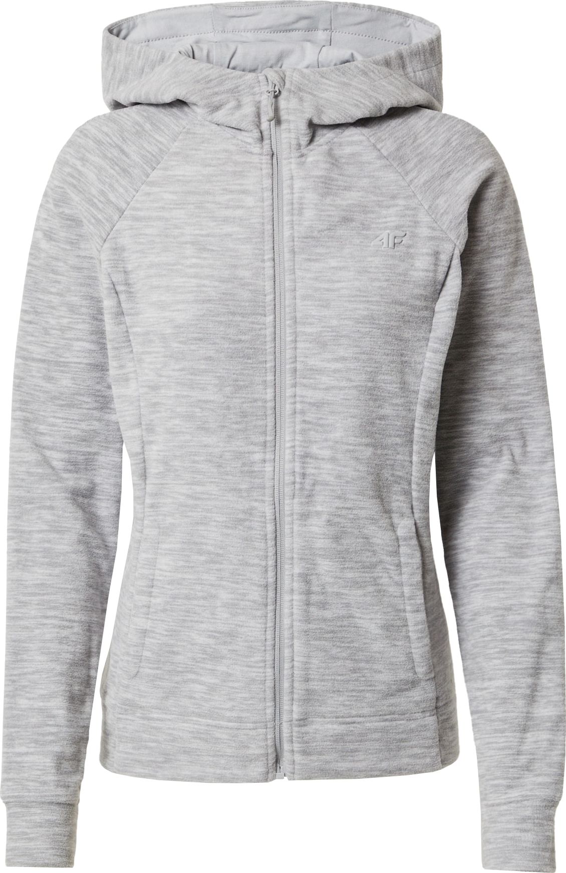 4F Funkční fleecová mikina šedý melír