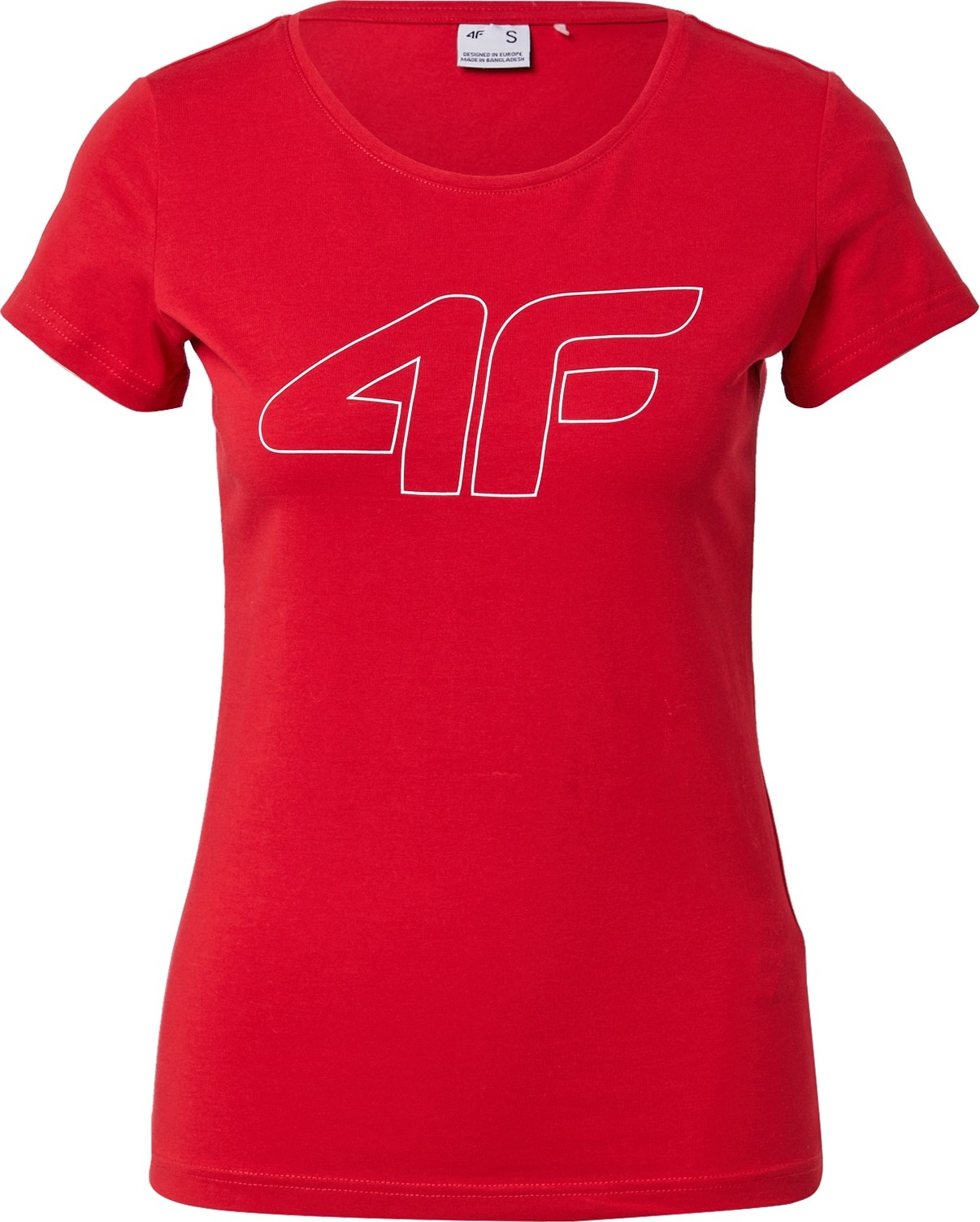 4F Funkční tričko červená / bílá