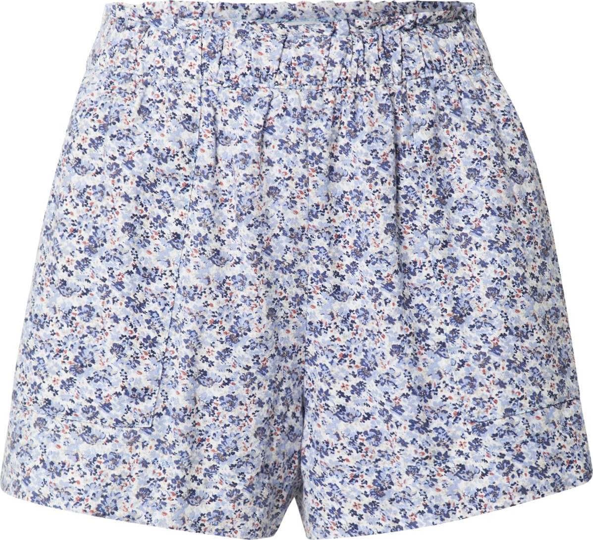 Abercrombie & Fitch Kalhoty modrá / světlemodrá / starorůžová / bílá