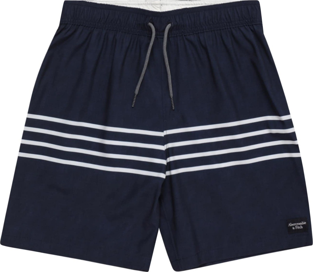 Abercrombie & Fitch Plavecké šortky noční modrá / bílá