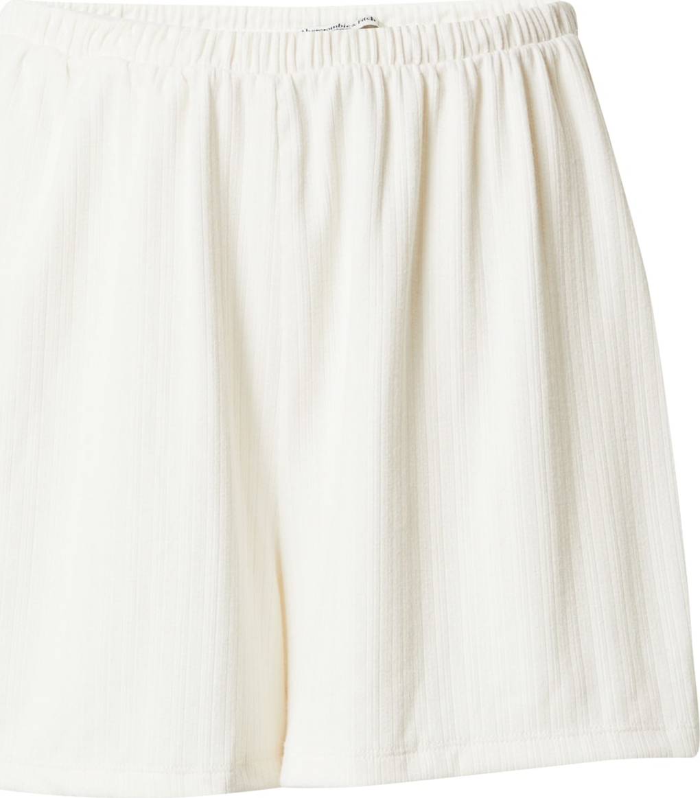 Abercrombie & Fitch Pyžamové kalhoty bílá