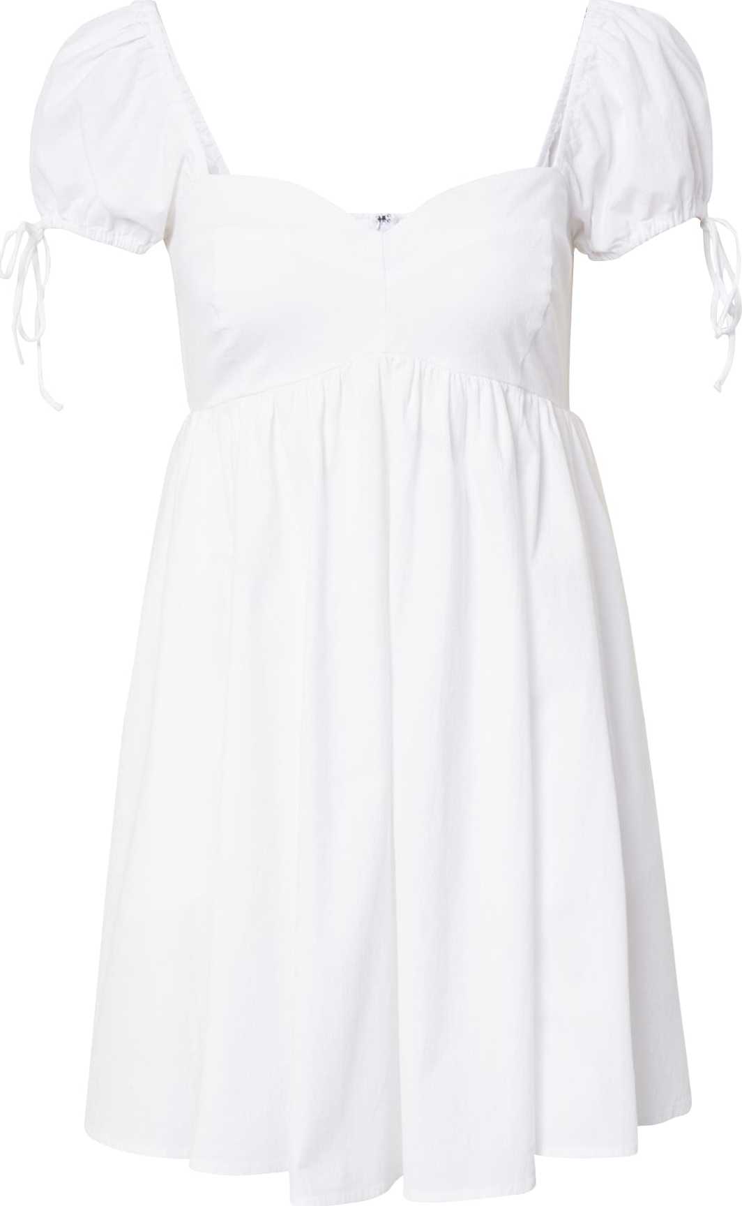 Abercrombie & Fitch Šaty bílá