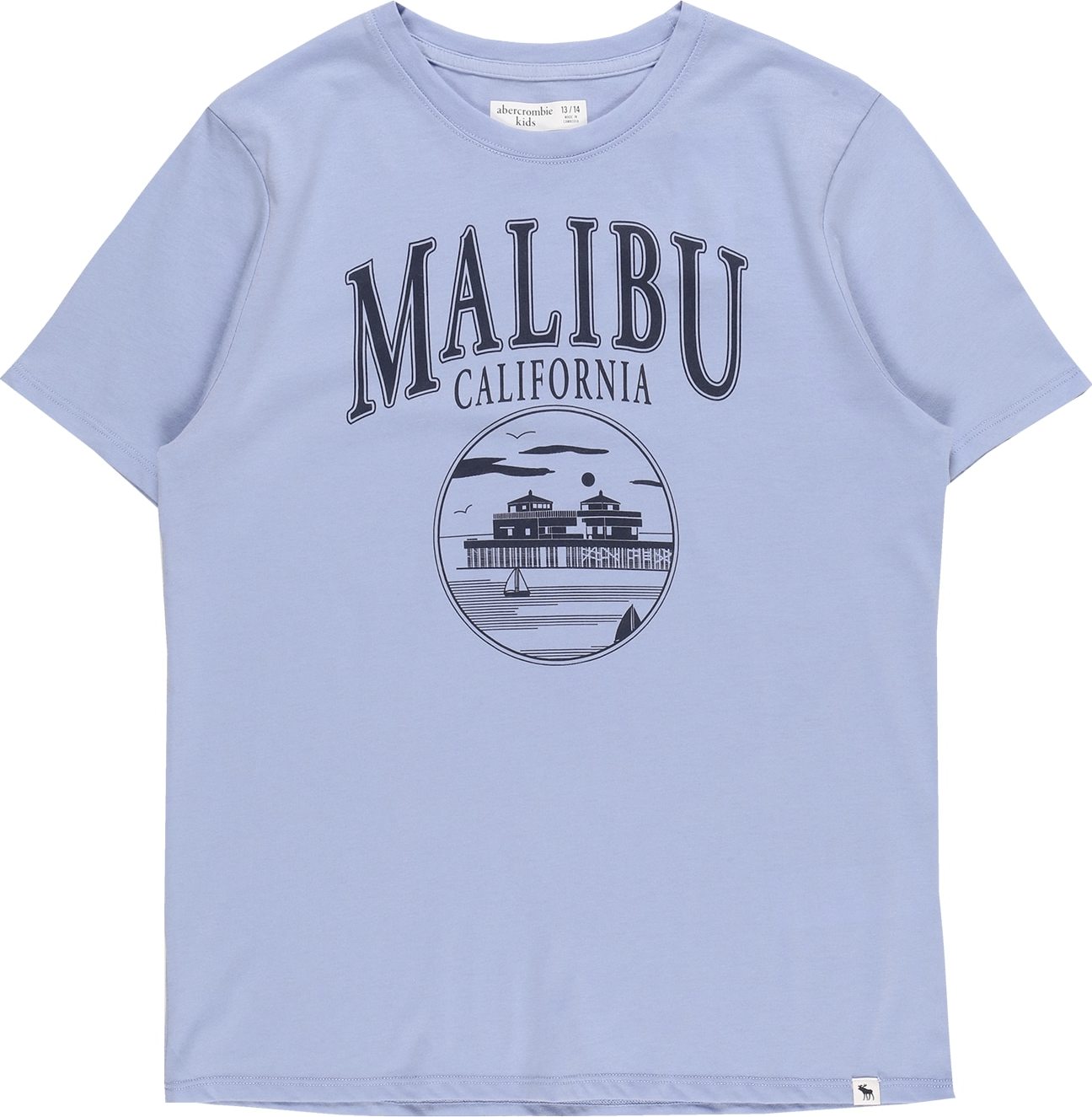 Abercrombie & Fitch Tričko 'JAN' marine modrá / kouřově modrá