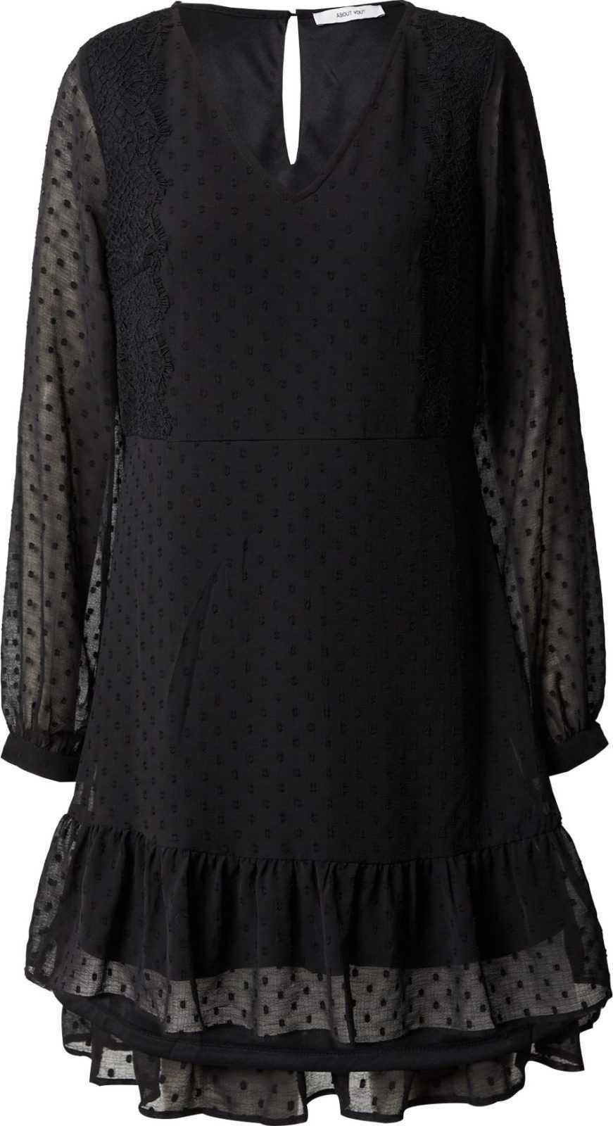 ABOUT YOU Šaty 'Cassia' černá