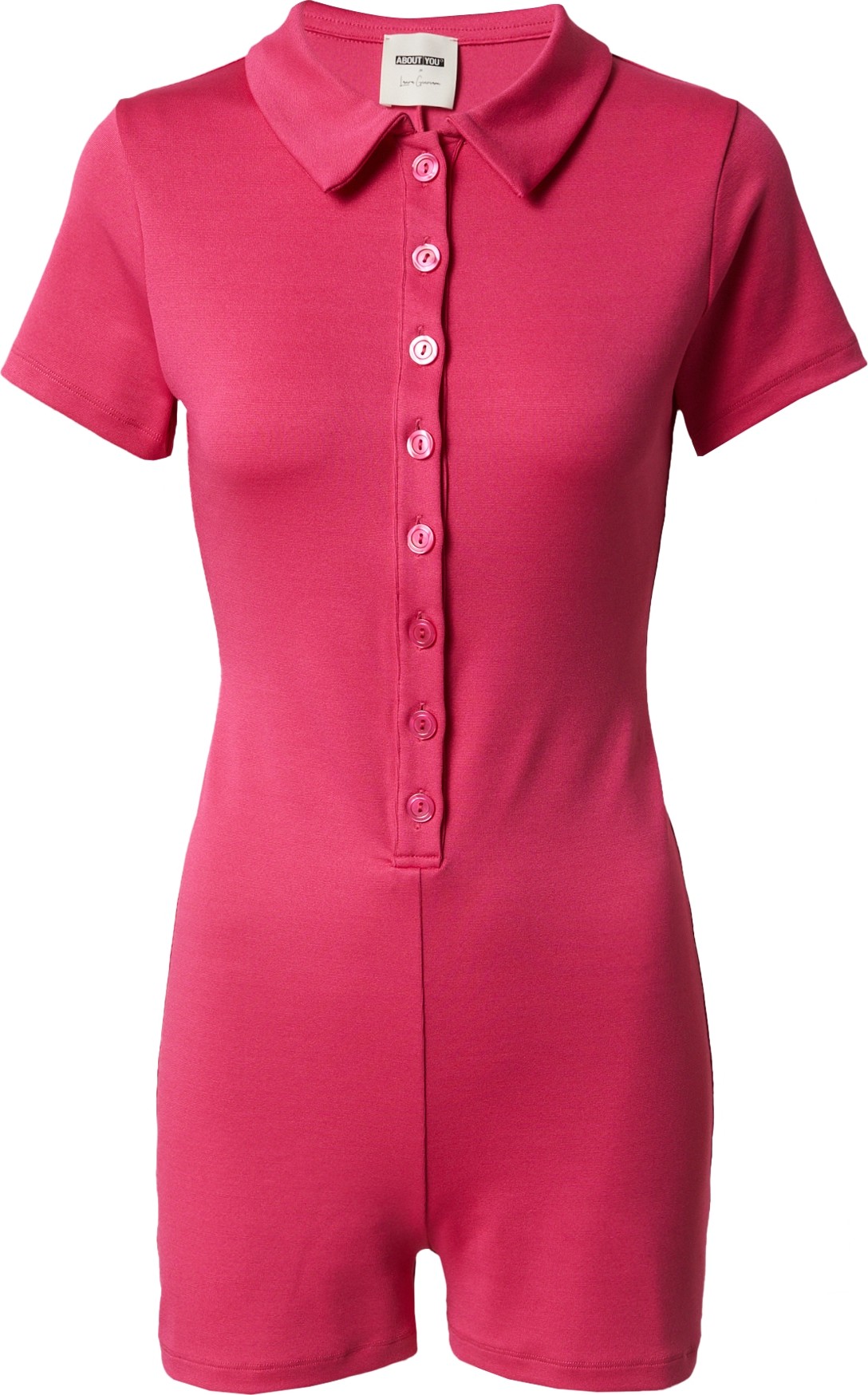 ABOUT YOU x Laura Giurcanu Overal 'Juliane' tmavě růžová