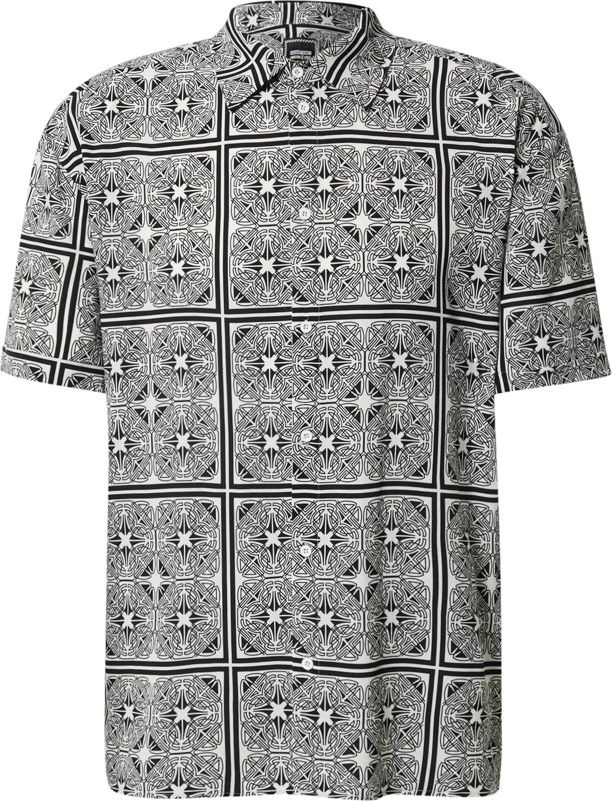 ABOUT YOU x Swalina&Linus Košile 'Diego' černá / bílá