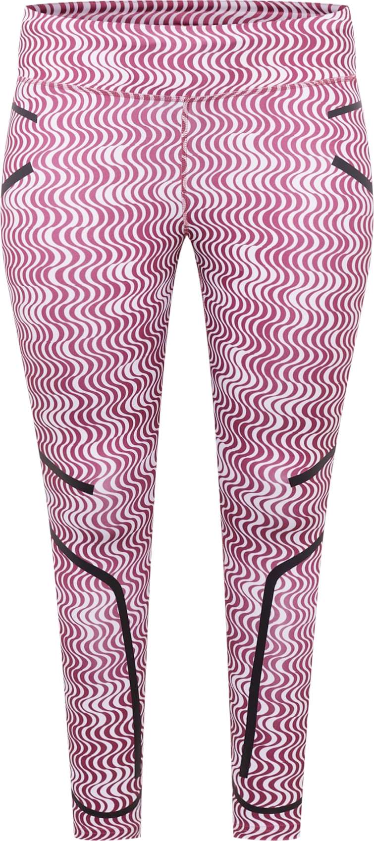 ADIDAS BY STELLA MCCARTNEY Sportovní kalhoty pink / černá / bílá