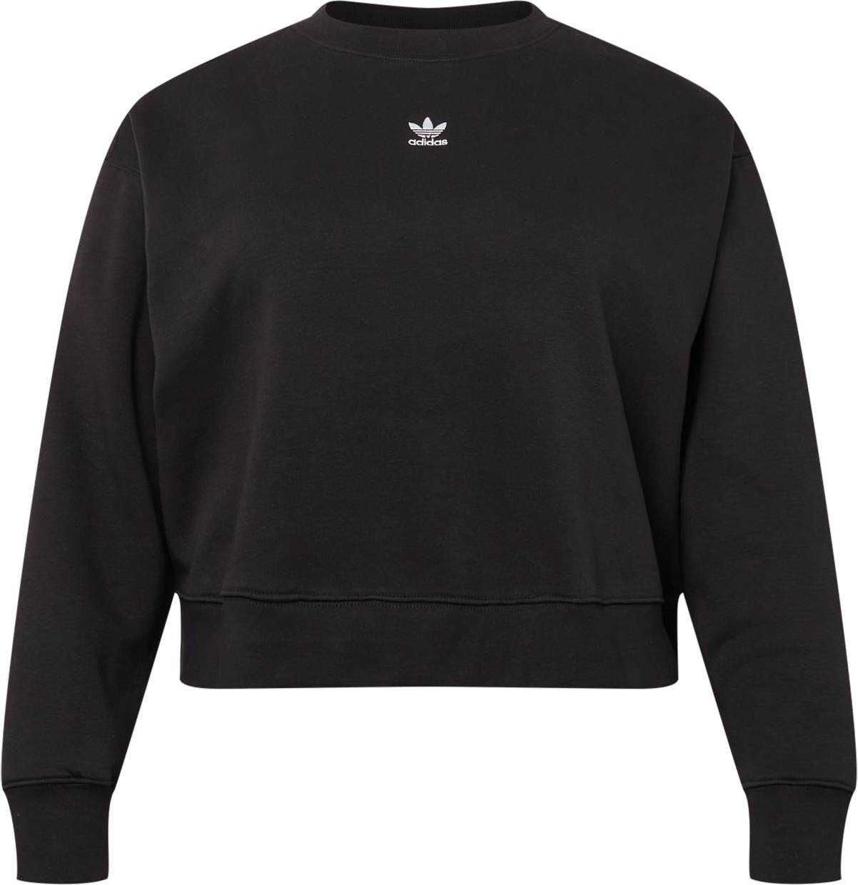 ADIDAS ORIGINALS Mikina černá / bílá