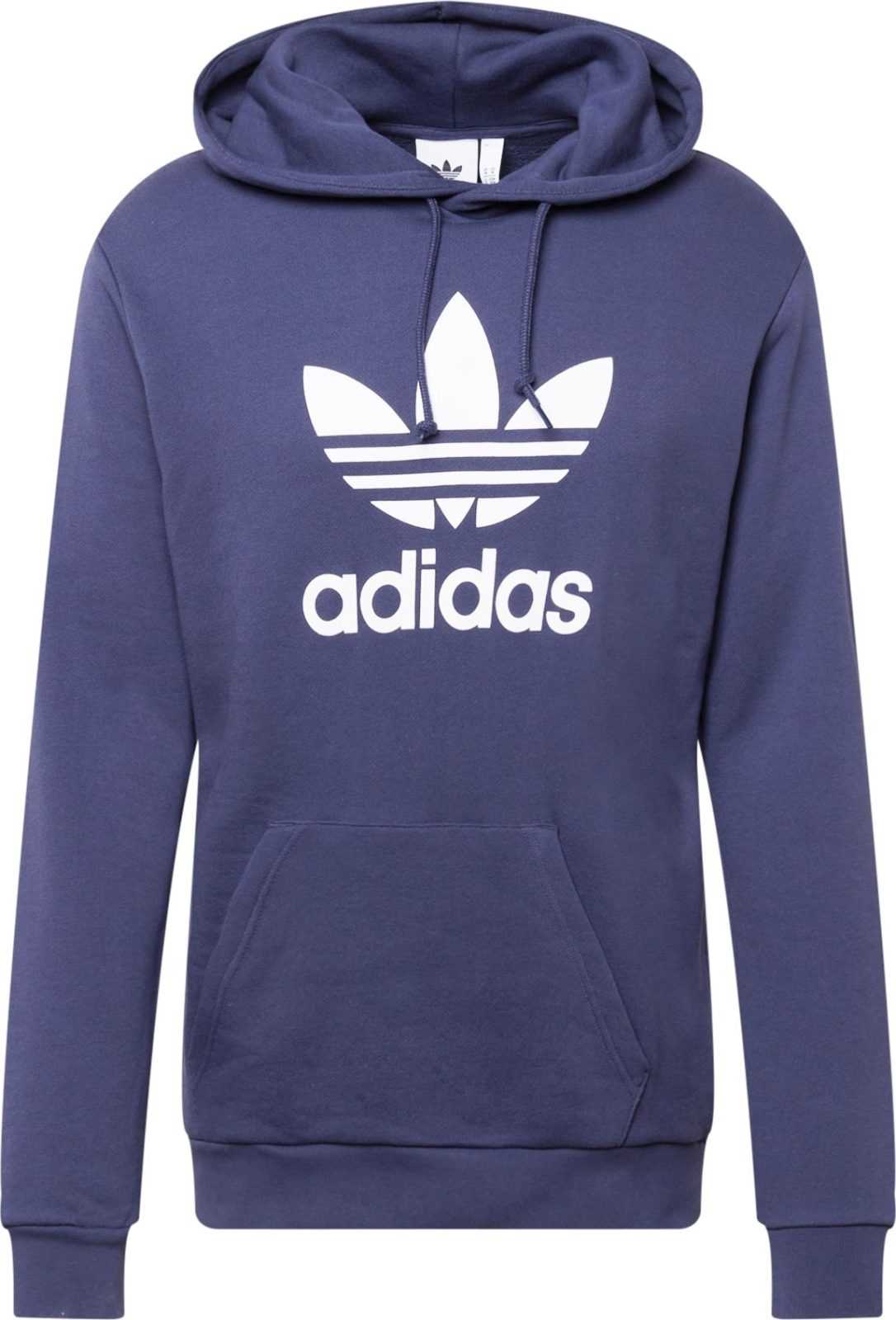 ADIDAS ORIGINALS Mikina marine modrá / bílá