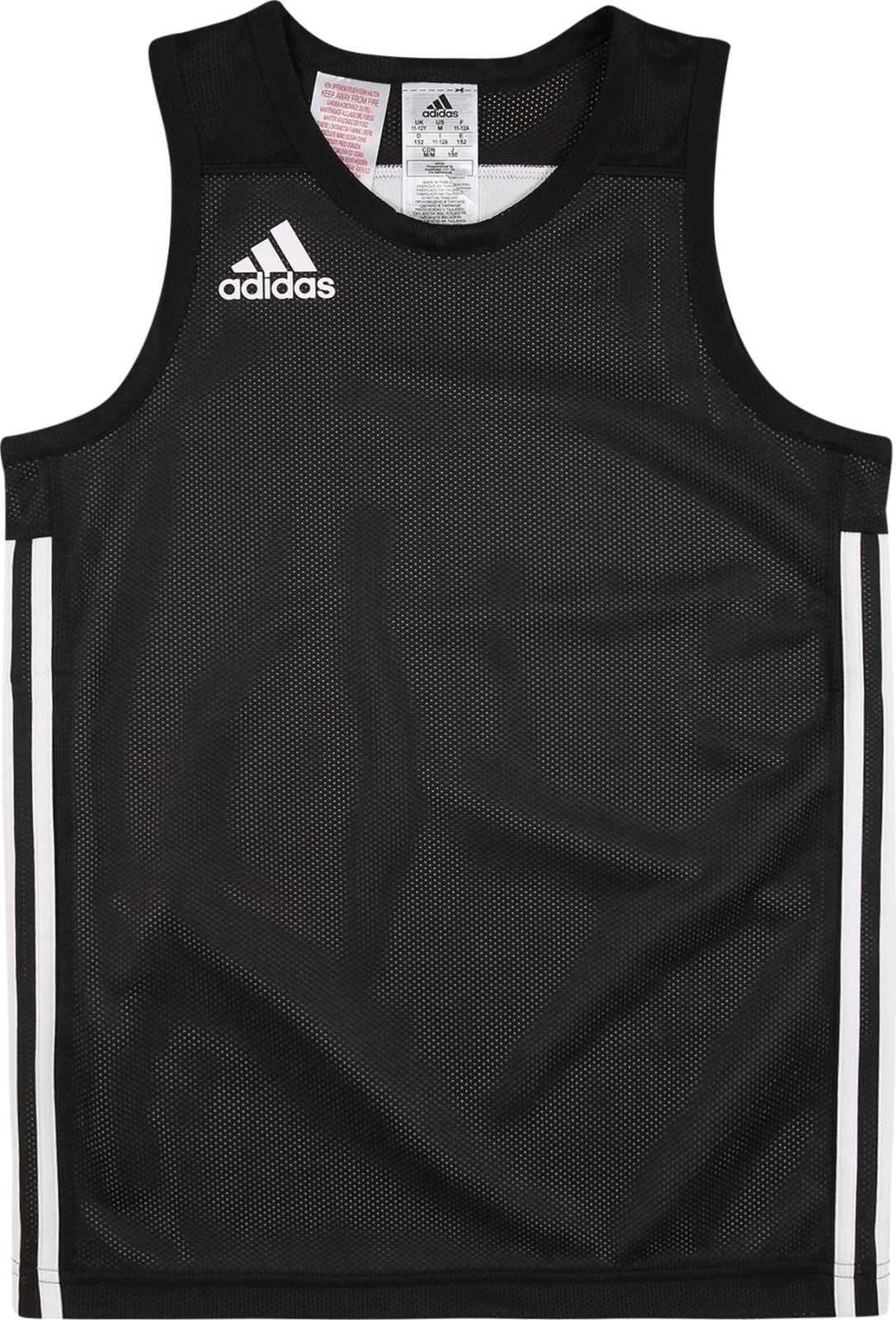 ADIDAS PERFORMANCE Funkční tričko černá / bílá