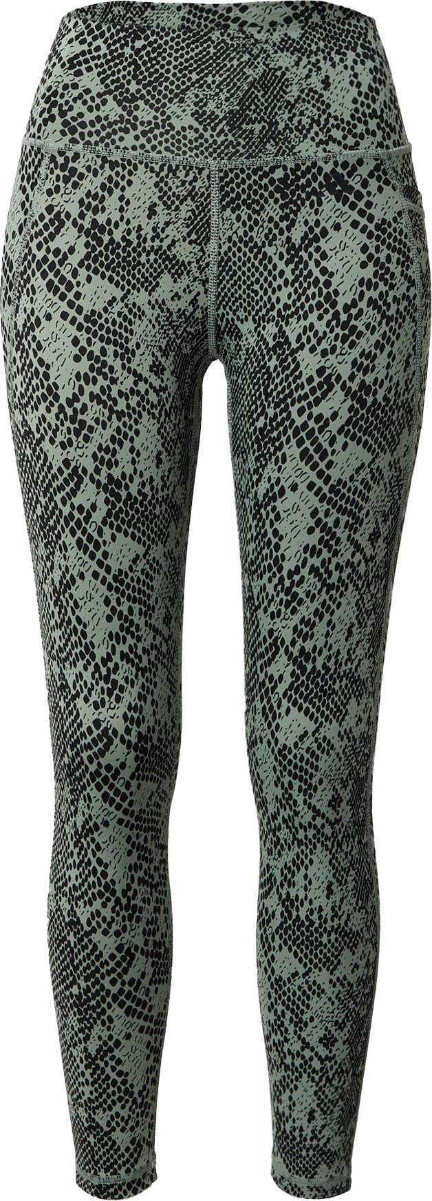 ADIDAS PERFORMANCE Sportovní kalhoty khaki / černá