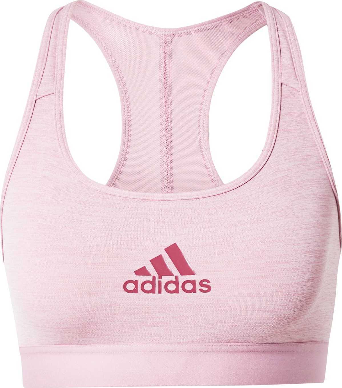 ADIDAS SPORTSWEAR Sportovní podprsenka bledě fialová / burgundská červeň