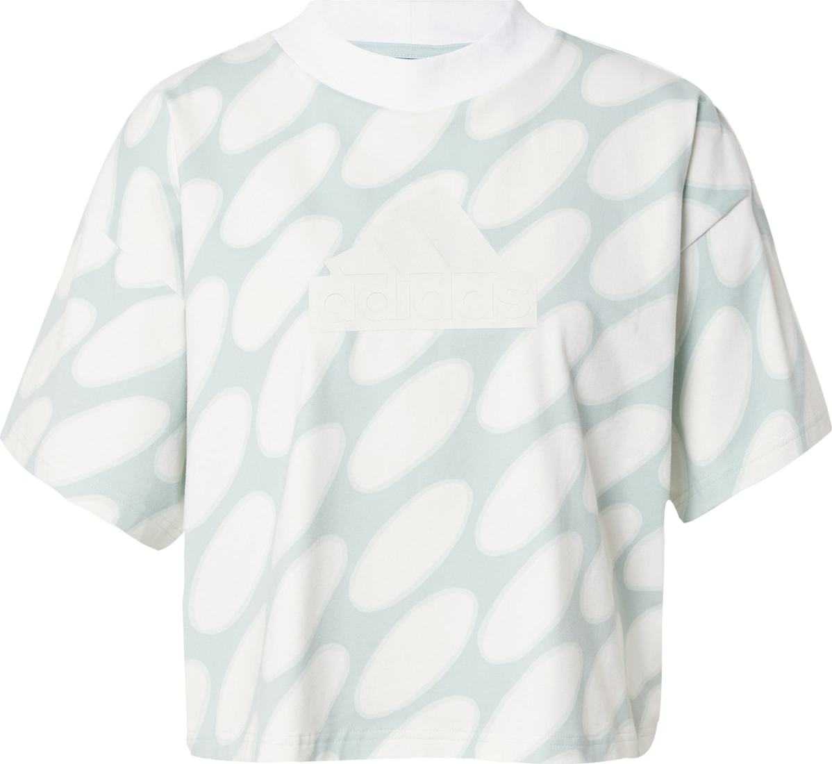 ADIDAS SPORTSWEAR Funkční tričko nefritová / bílá