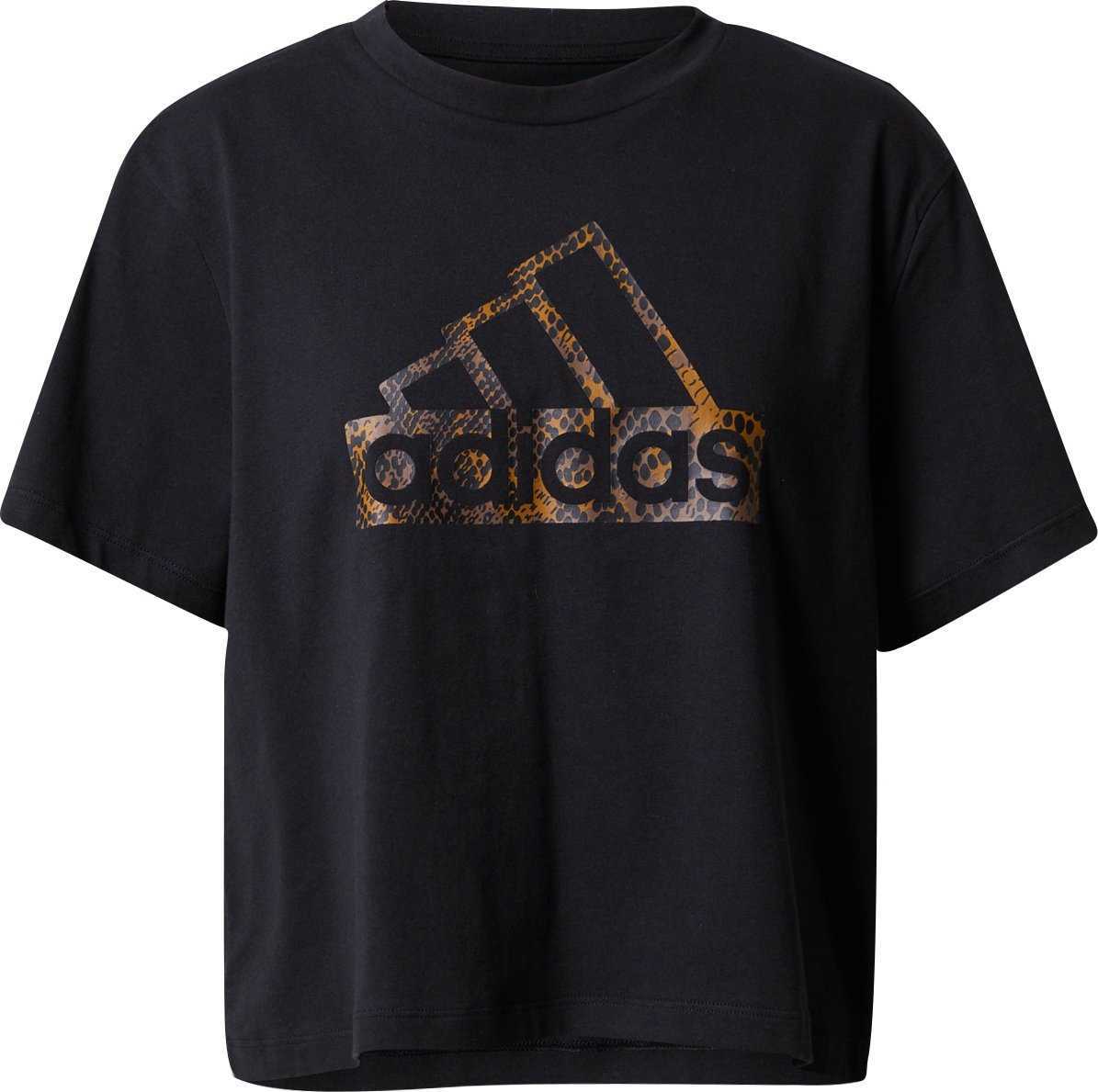 ADIDAS SPORTSWEAR Funkční tričko oranžová / černá
