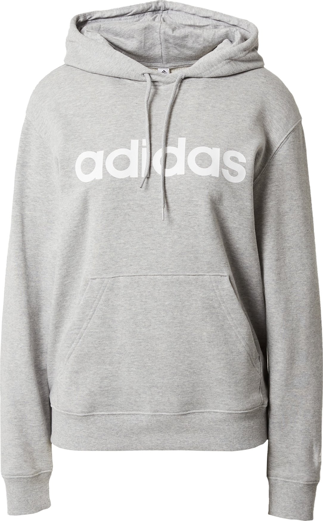 ADIDAS SPORTSWEAR Sportovní mikina šedý melír / bílá