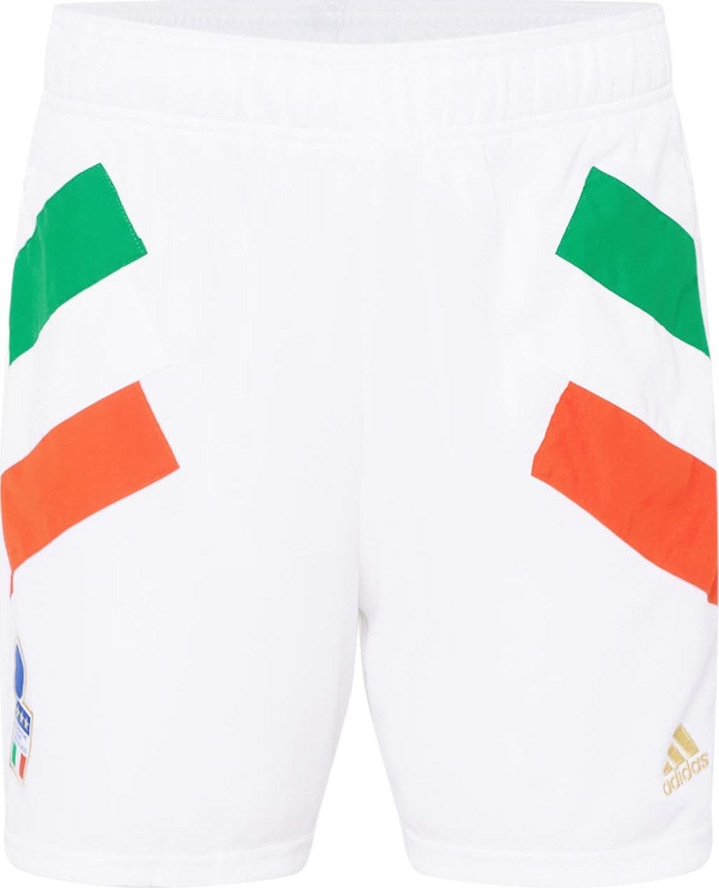 ADIDAS SPORTSWEAR Sportovní kalhoty 'FIGC Italien' zlatě žlutá / trávově zelená / jasně červená / bílá