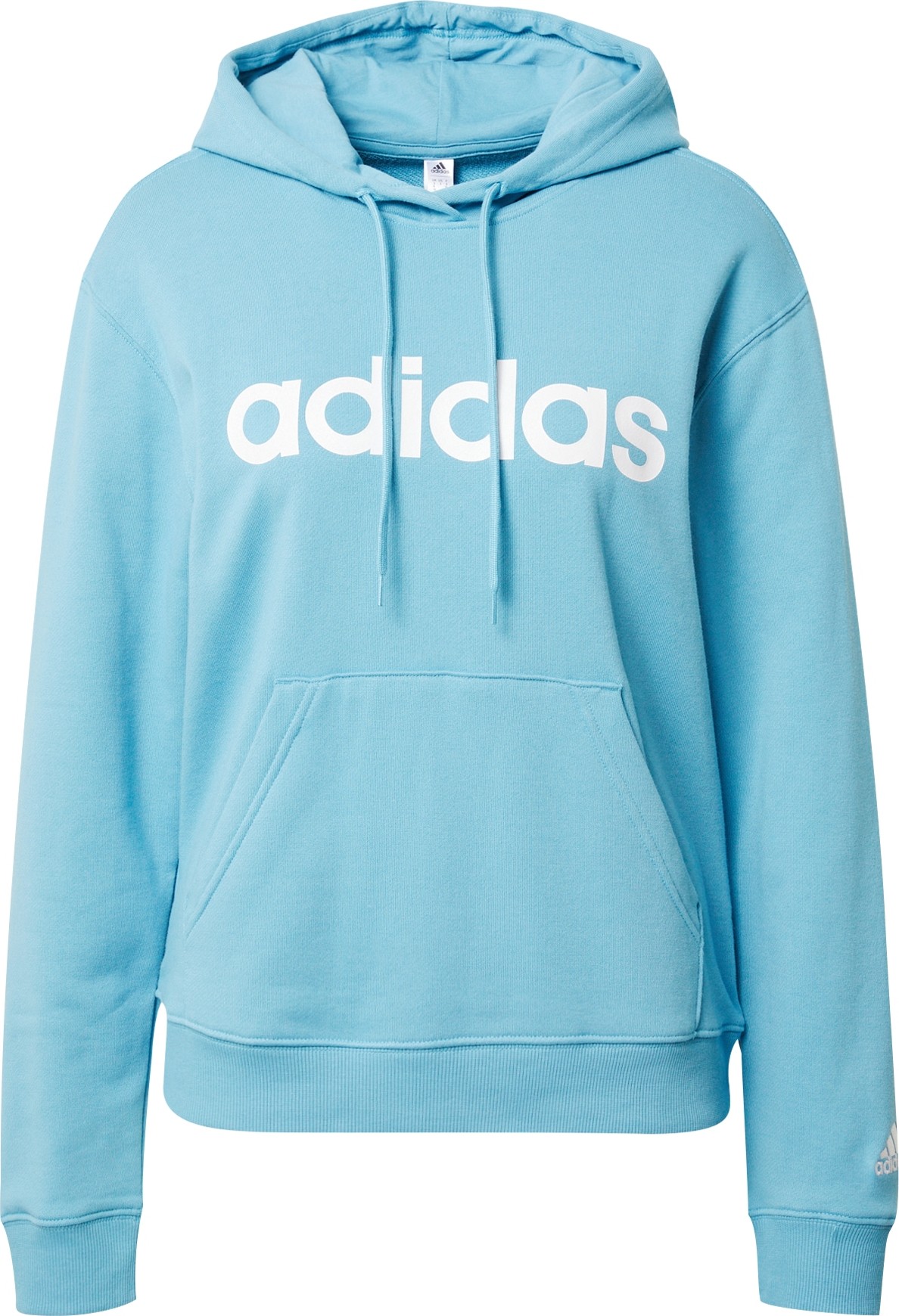 ADIDAS SPORTSWEAR Sportovní mikina nebeská modř / bílá