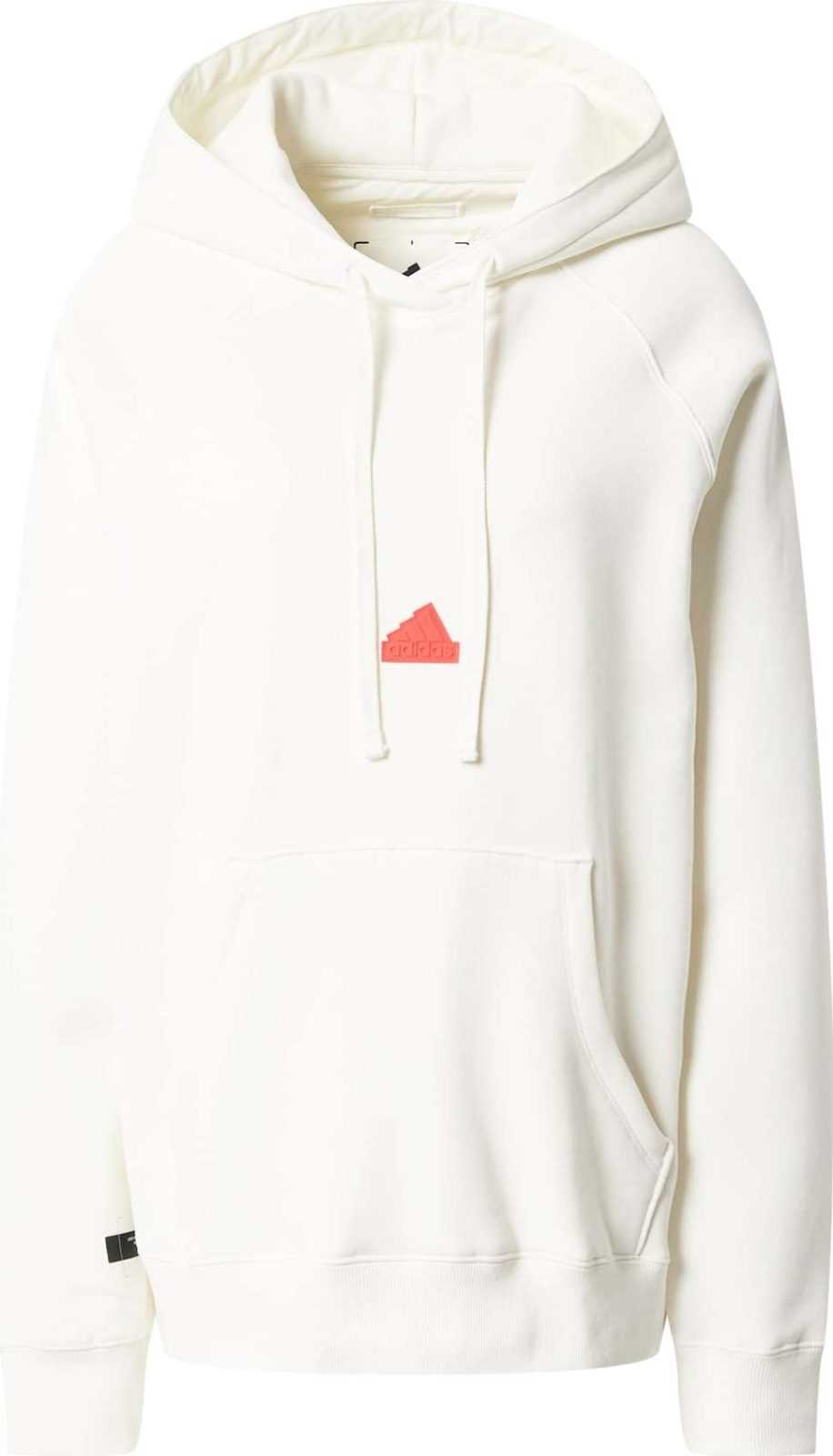 ADIDAS SPORTSWEAR Sportovní mikina tmavě oranžová / černá / bílá