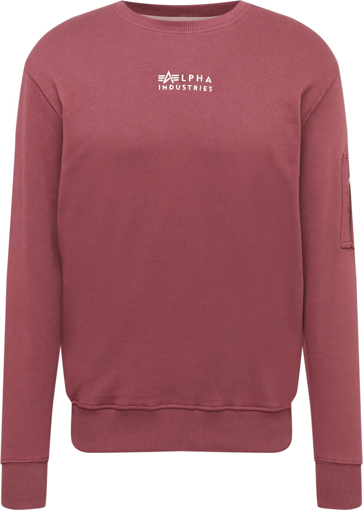 ALPHA INDUSTRIES Mikina krvavě červená / bílá