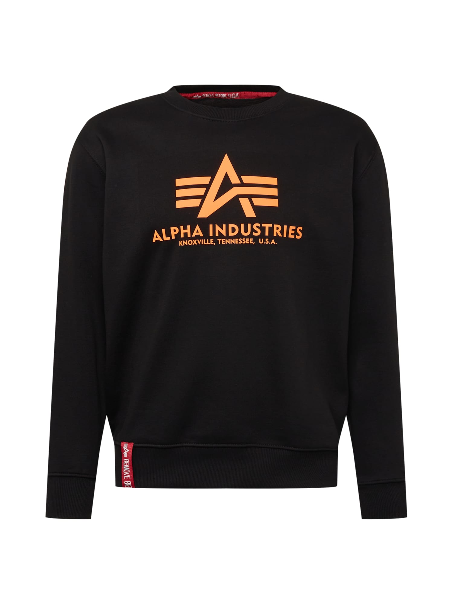 ALPHA INDUSTRIES Mikina oranžová / černá