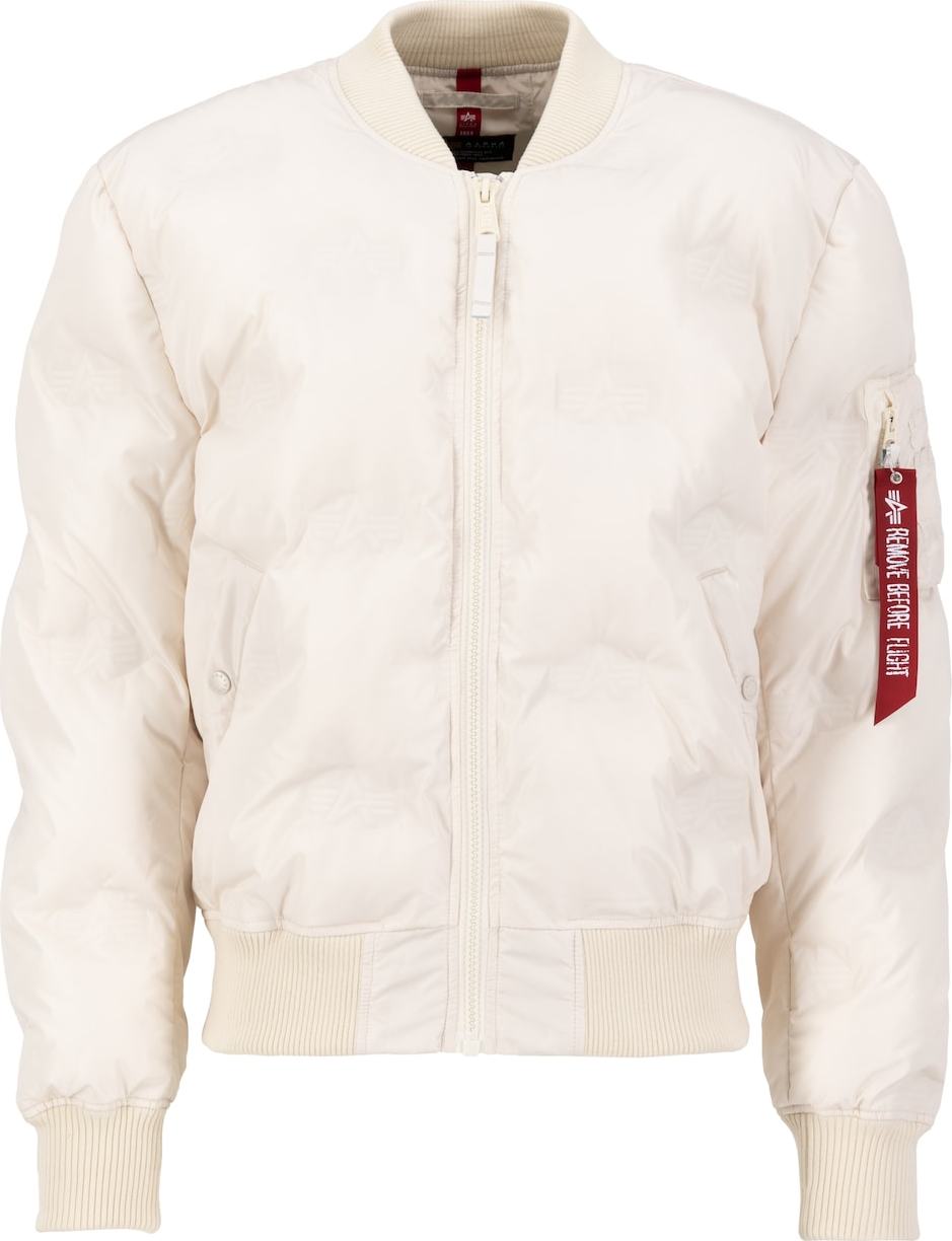 ALPHA INDUSTRIES Přechodná bunda oranžová / červená / černá / bílá