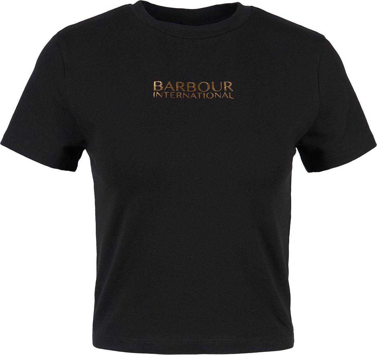 Barbour International Tričko 'Claremont' zlatá / černá