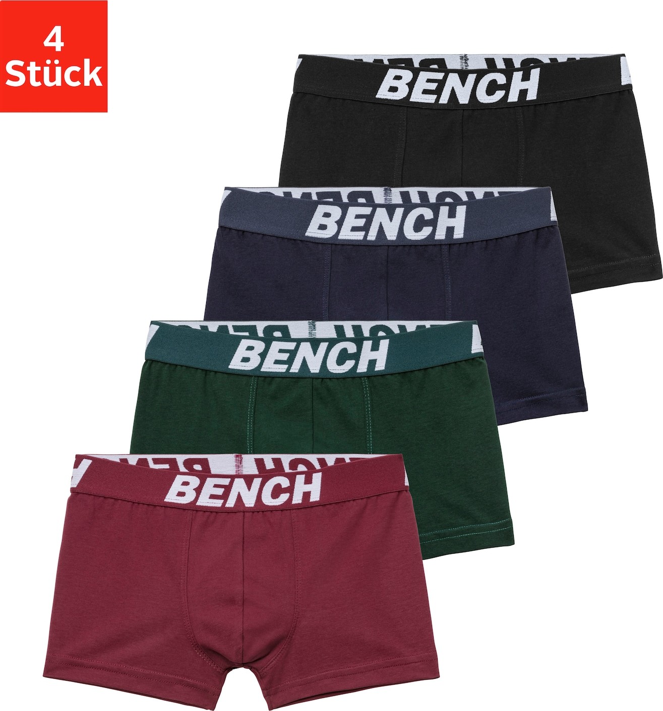 BENCH Spodní prádlo marine modrá / zelená / vínově červená / černá