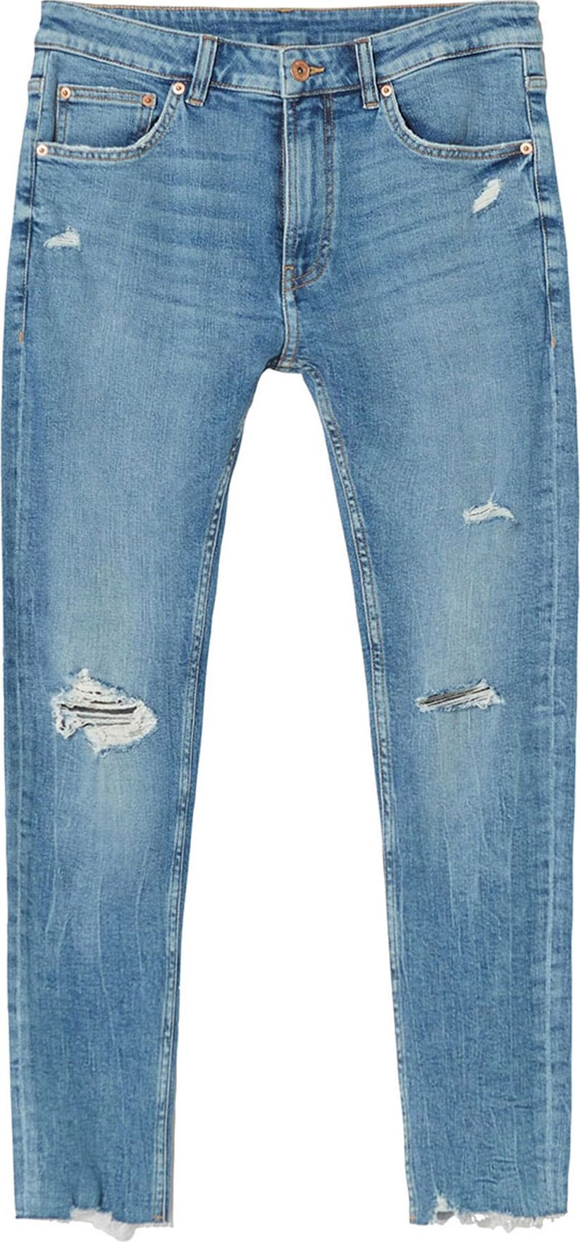 Bershka Džíny modrá džínovina