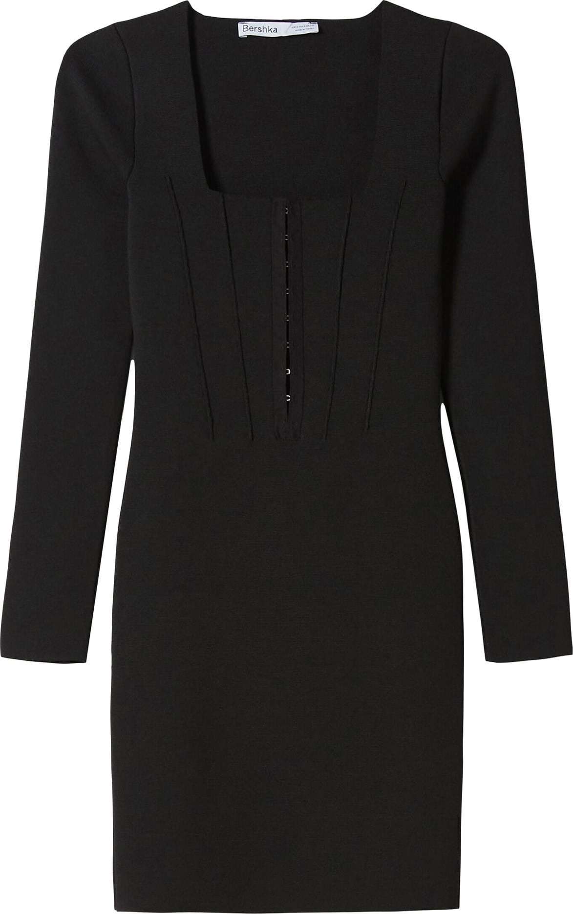 Bershka Šaty černá