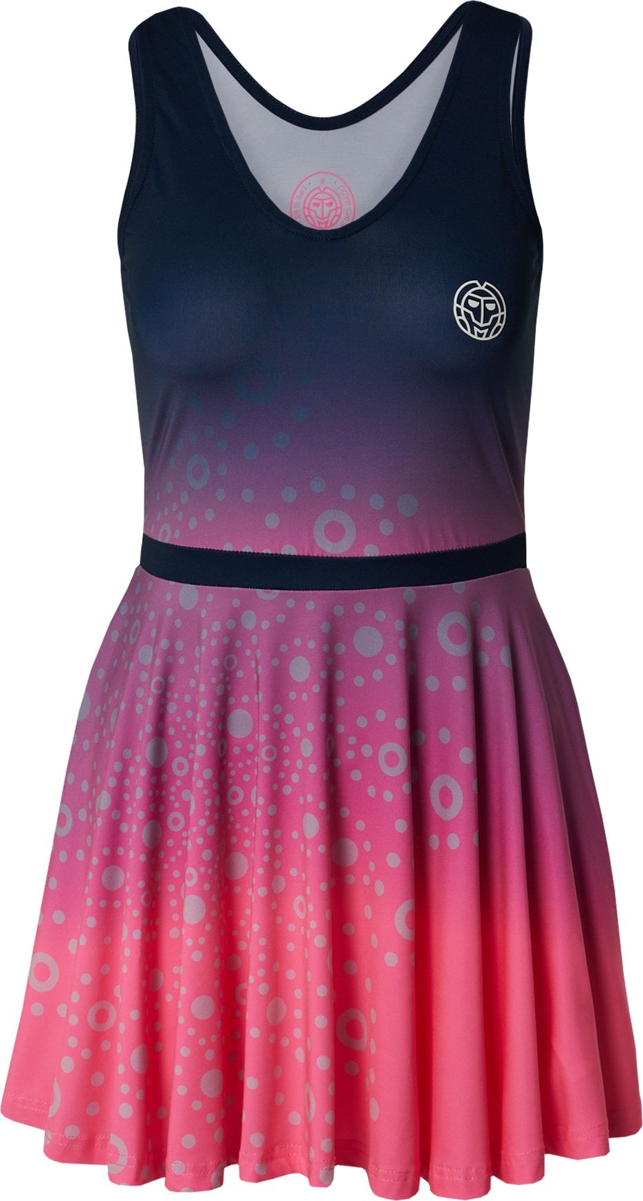 BIDI BADU Sportovní šaty tmavě modrá / pink / bílá