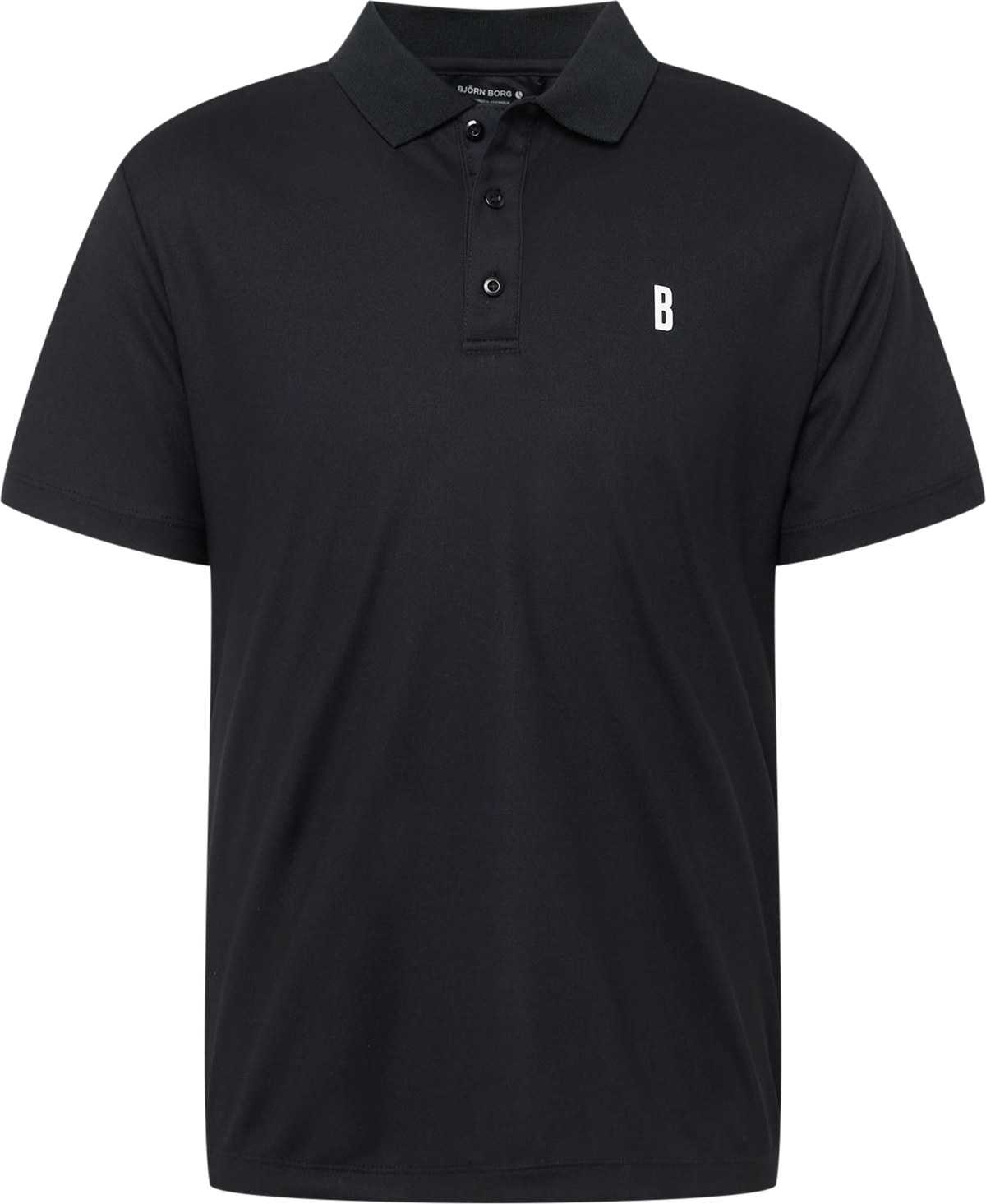 BJÖRN BORG Funkční tričko 'ACE' černá / bílá