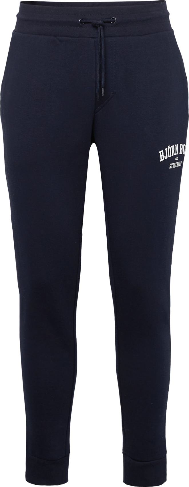 BJÖRN BORG Sportovní kalhoty noční modrá / bílá