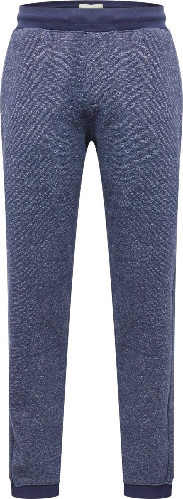 BLEND Kalhoty námořnická modř / modrý melír