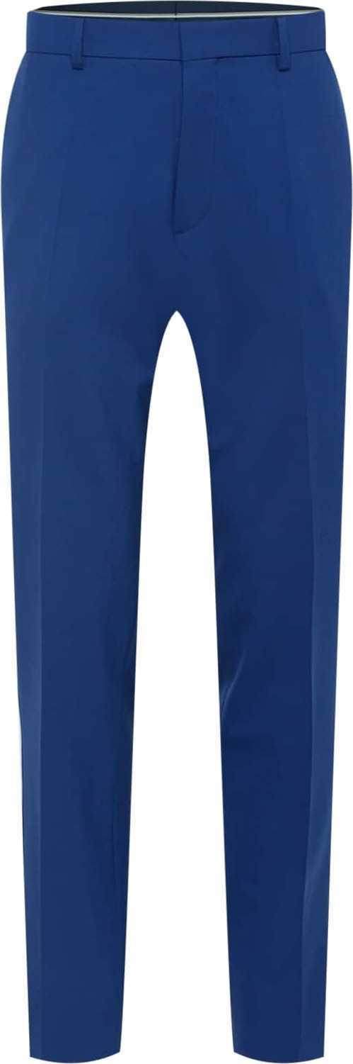 BOSS Black Kalhoty s puky 'Lenon' modrá