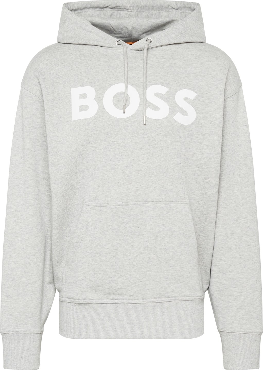 BOSS Orange Mikina šedý melír / bílá