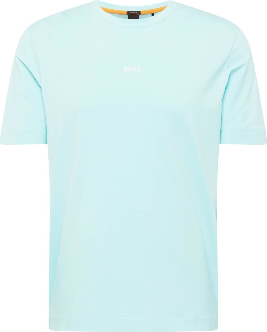 BOSS Orange Tričko 'Chup' tyrkysová / bílá
