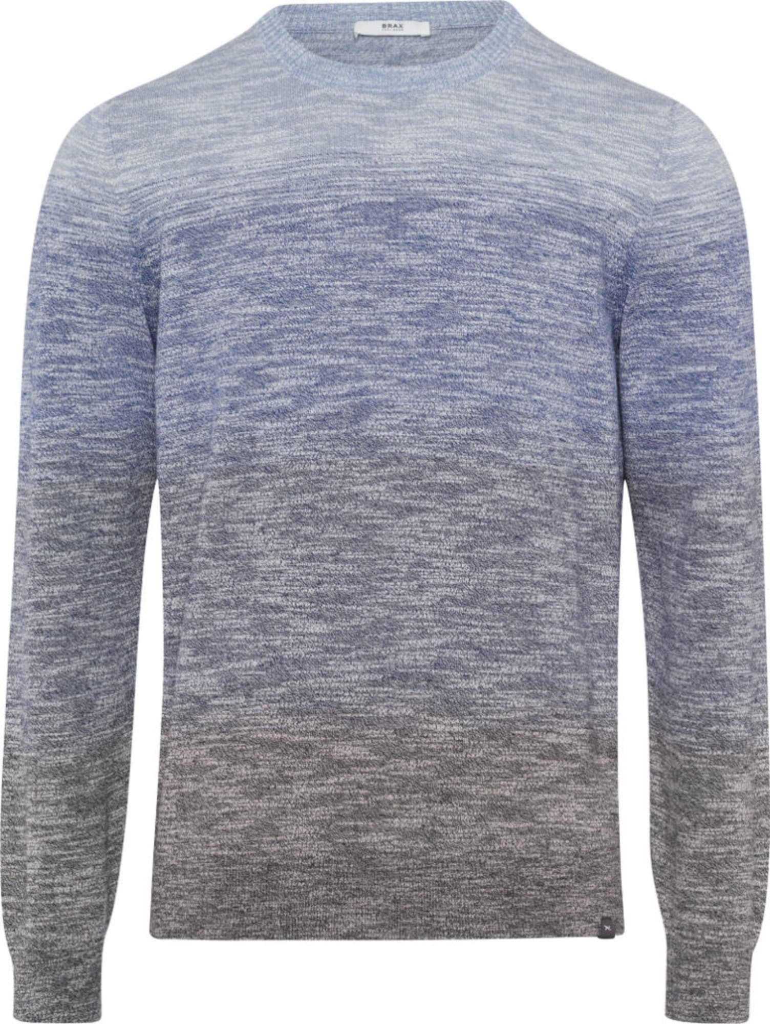 BRAX Svetr 'RICK' modrá / šedá / šedobéžová