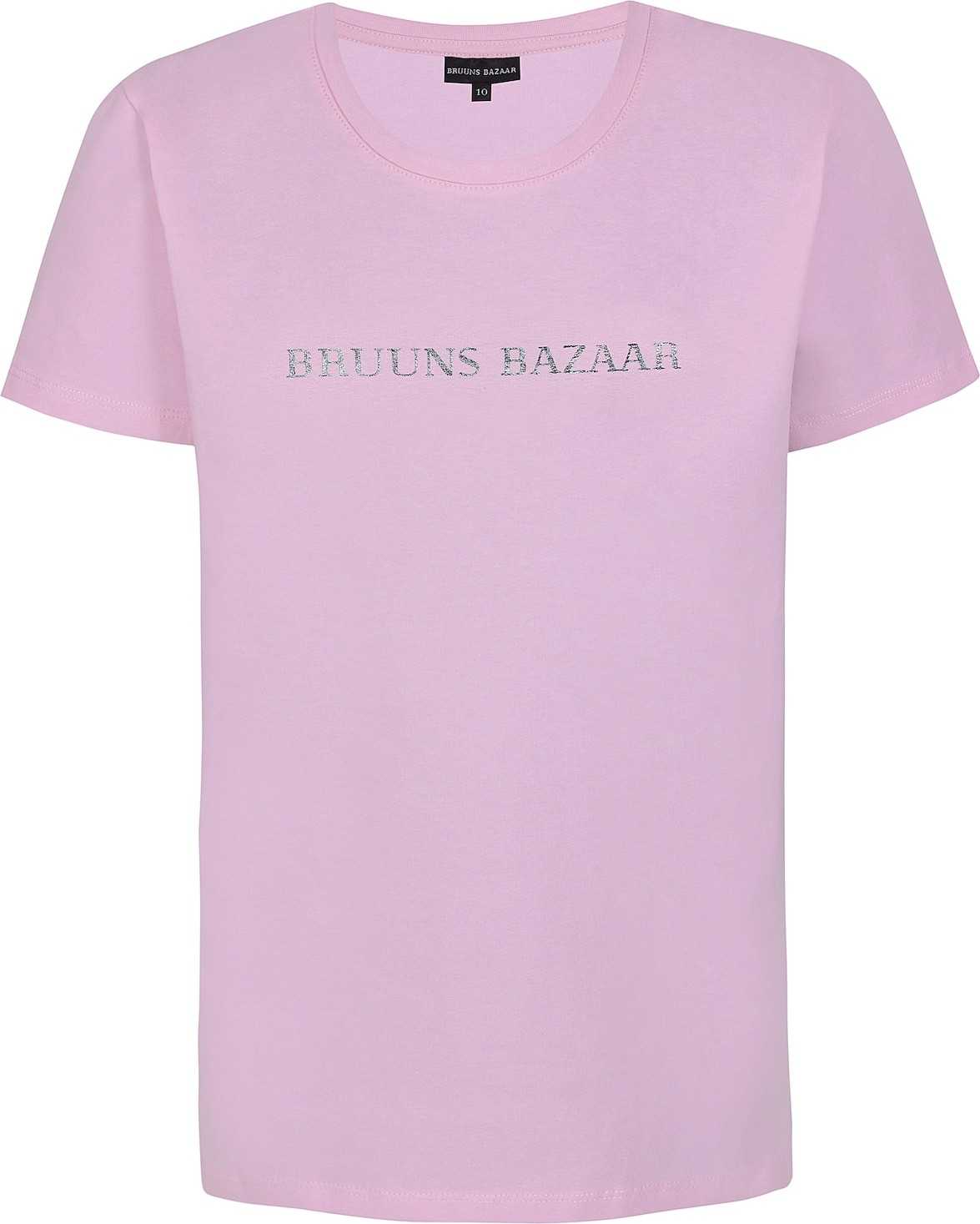 Bruuns Bazaar Kids Tričko světle růžová / stříbrná