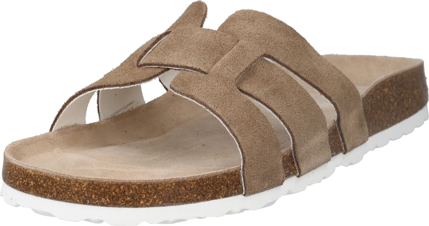 BULLBOXER Pantofle světle hnědá