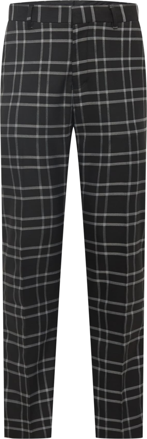 BURTON MENSWEAR LONDON Chino kalhoty šedá / černá