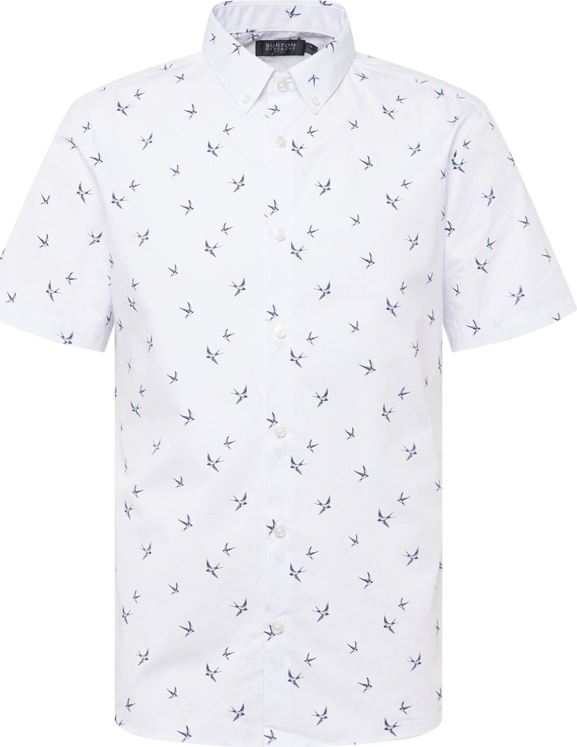 BURTON MENSWEAR LONDON Košile světlemodrá / tmavě modrá / bílá