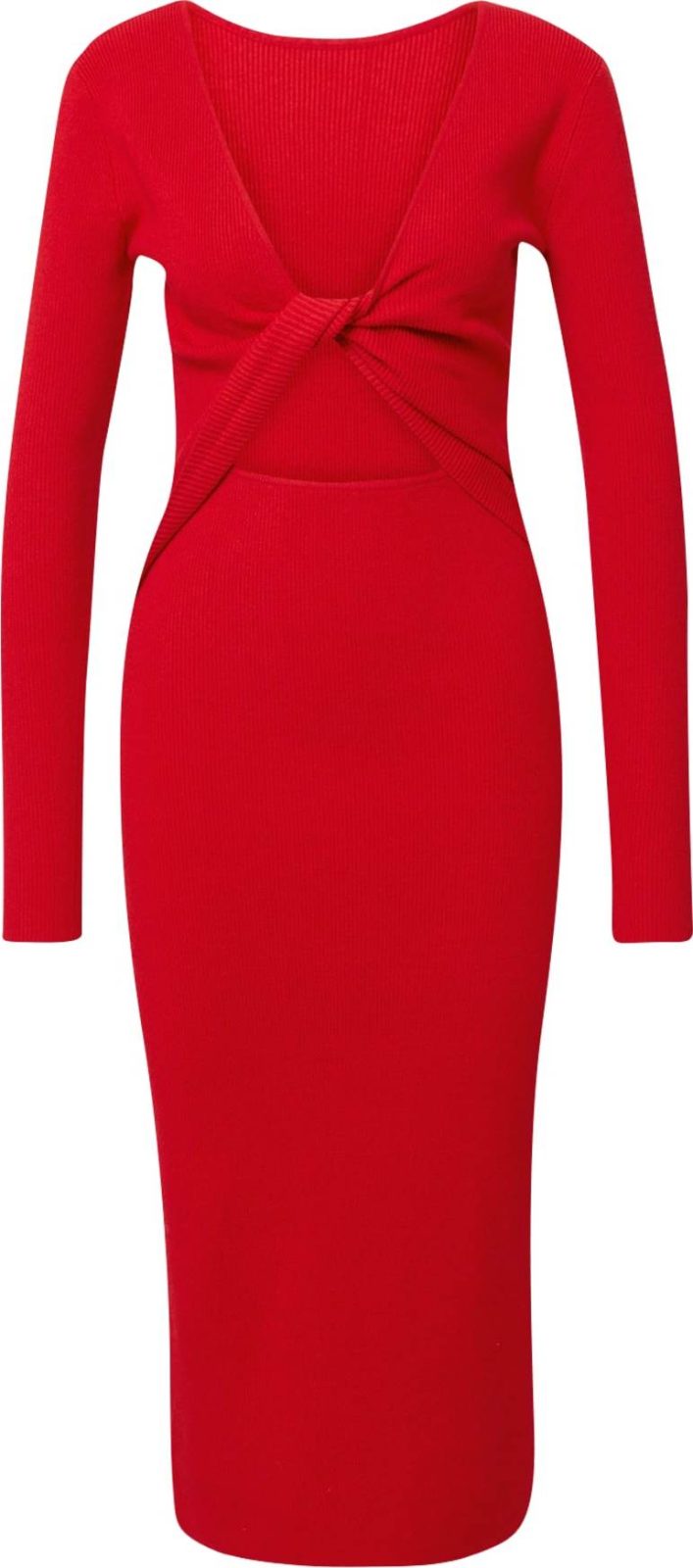 BZR Úpletové šaty 'Lela Jenner' červená