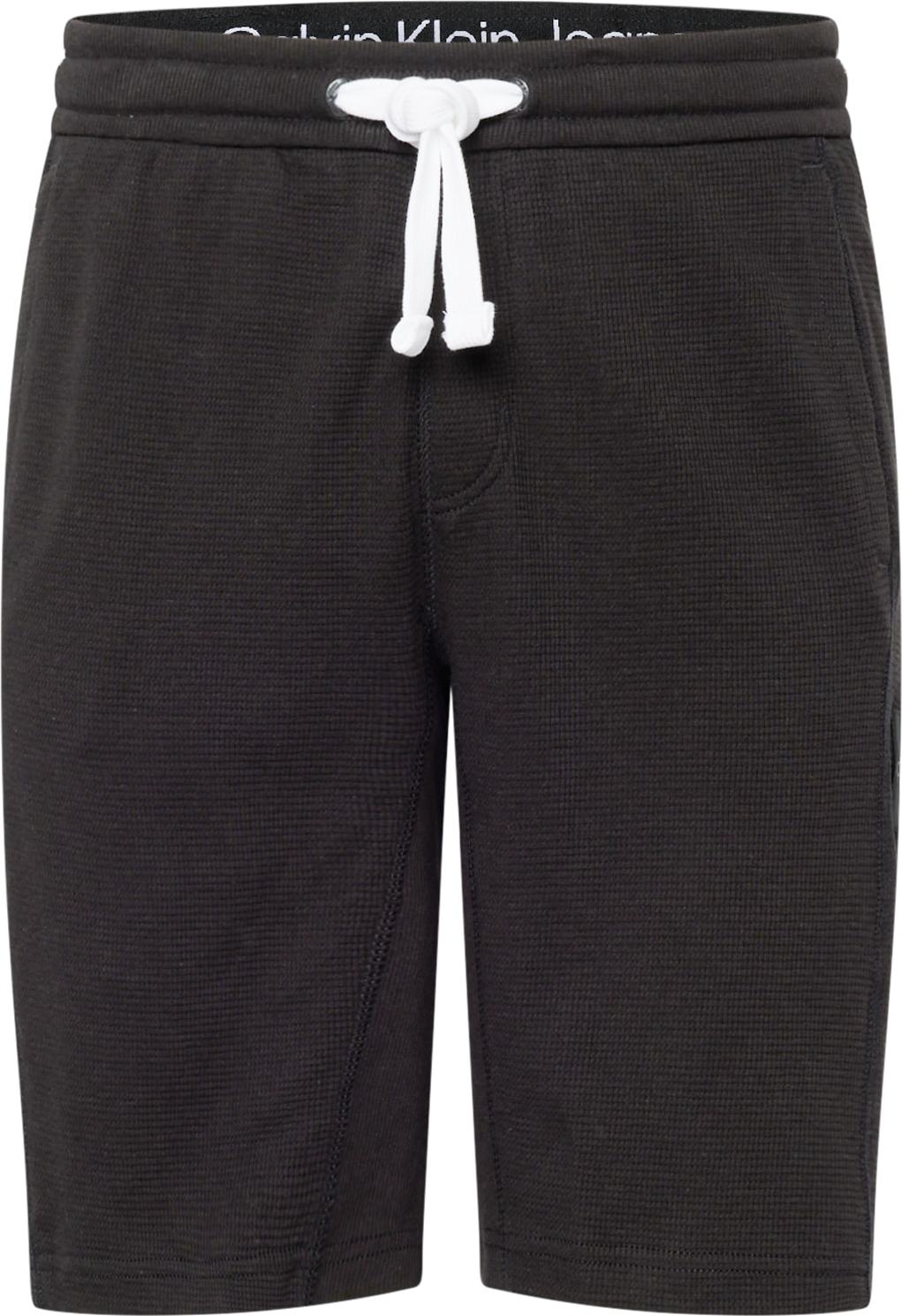 Calvin Klein Jeans Kalhoty černá