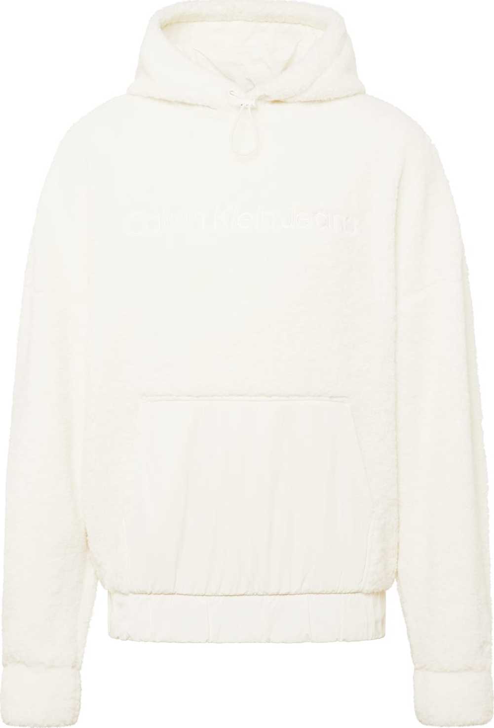 Calvin Klein Jeans Mikina bílá