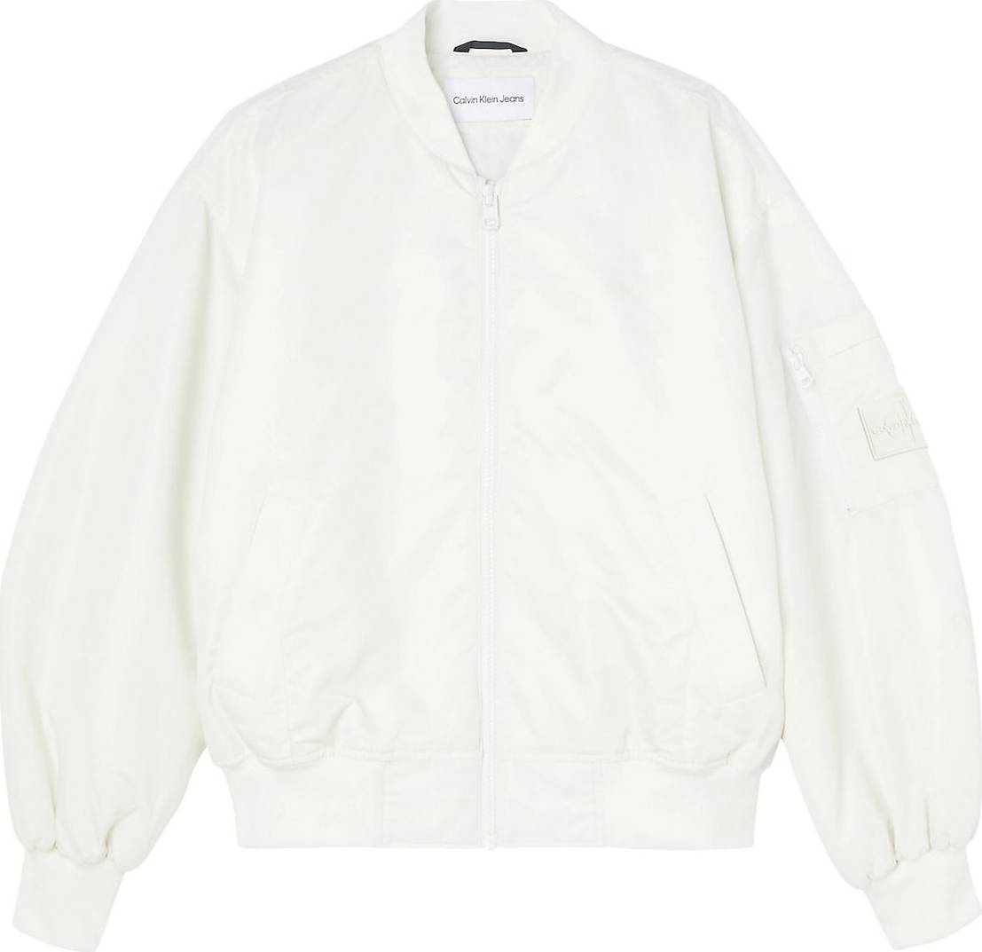 Calvin Klein Jeans Přechodná bunda bílá
