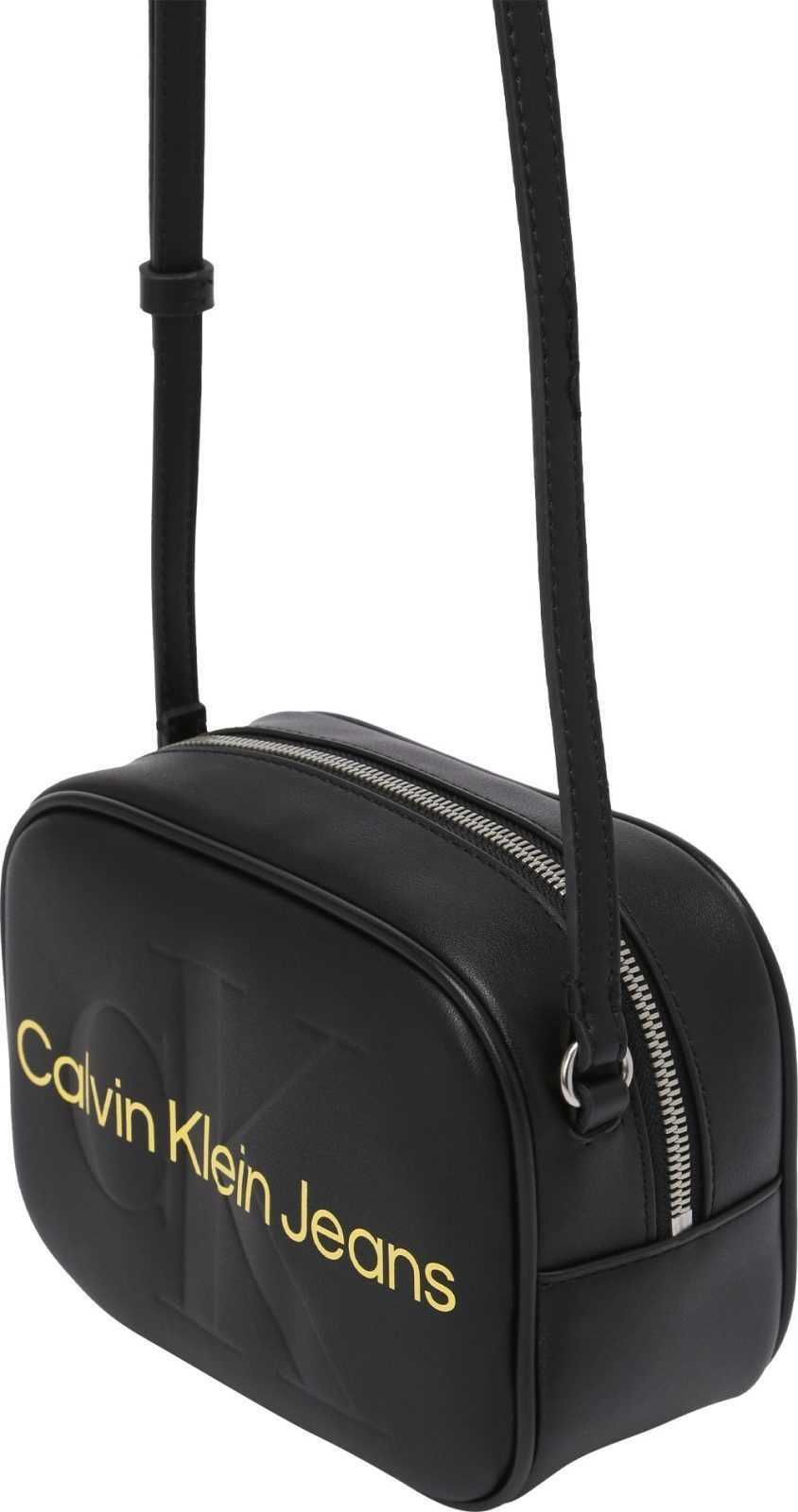 Calvin Klein Jeans Taška přes rameno žlutá / černá