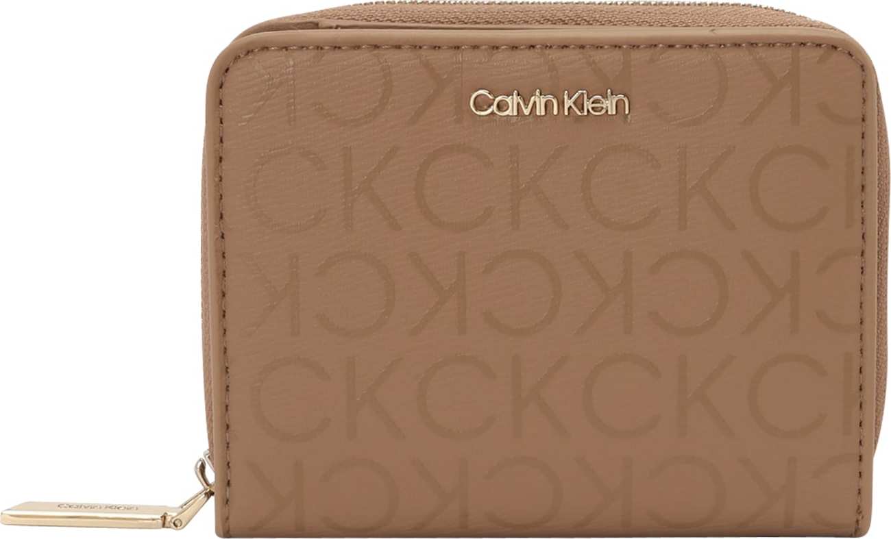 Calvin Klein Peněženka nažloutlá / zlatá