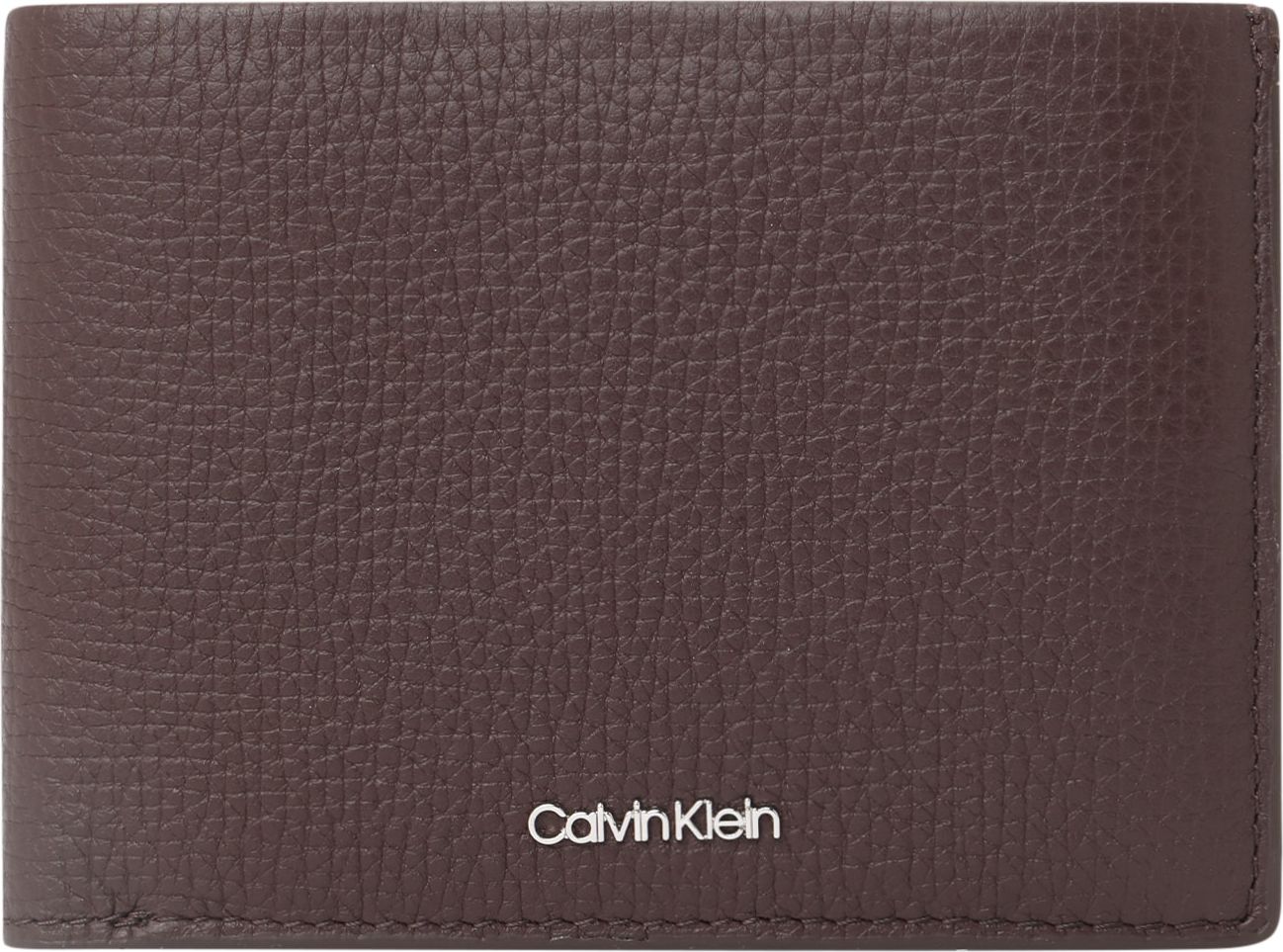 Calvin Klein Peněženka tmavě hnědá / stříbrná
