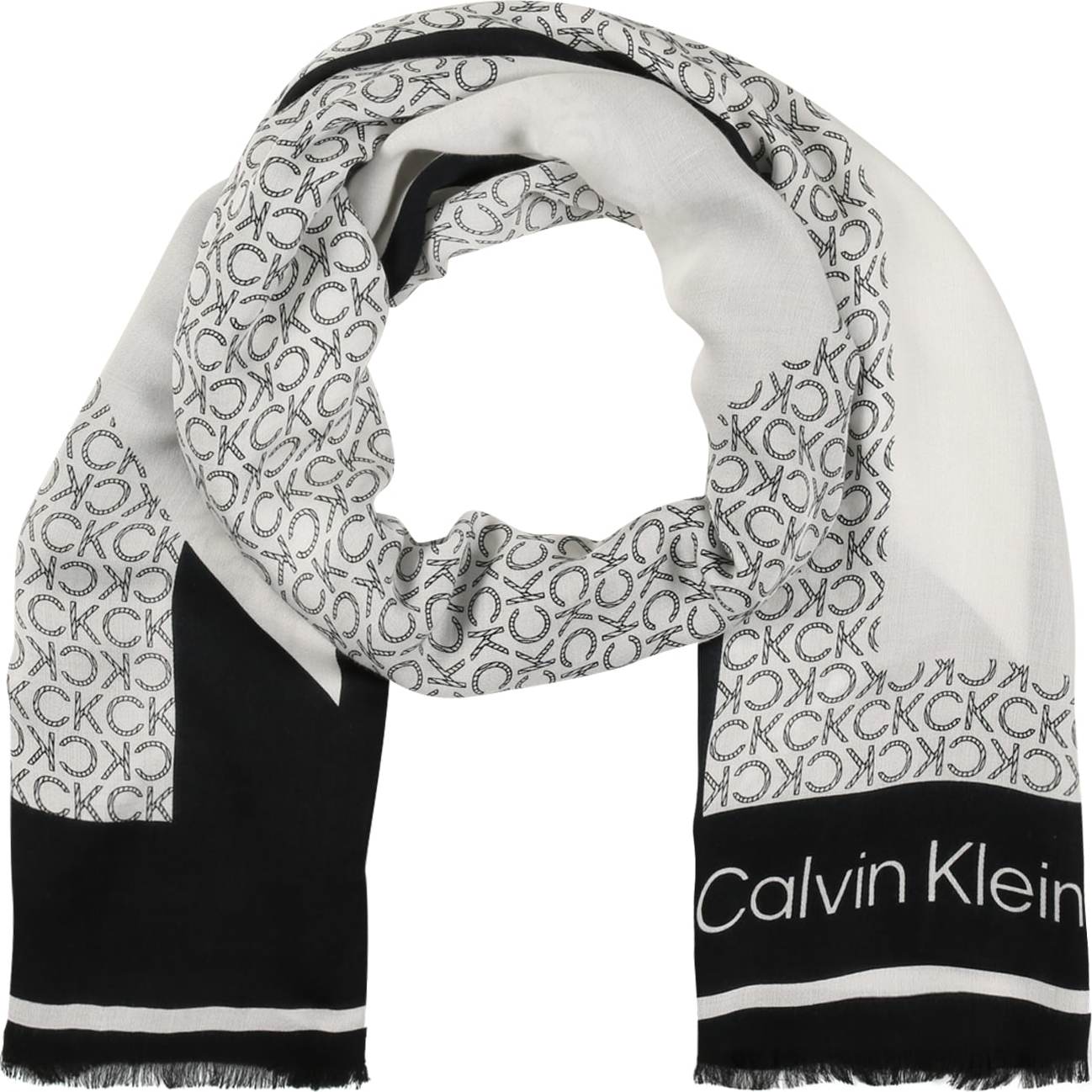 Calvin Klein Šála černá / bílá